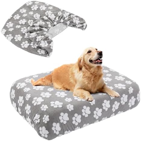 BALAPET Washable Dog Bed Cover 100% Waterproof, Soft Plush Velvet Dog Bed by BALAPET