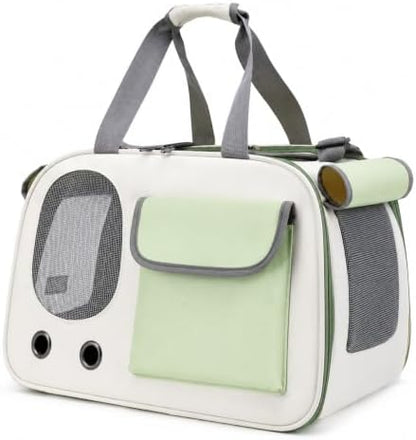 Soft-Sided Cat Carrier, 17.7“×10.2”×11“ Foldable Portable Pet Travel Bag by FuzzyNest