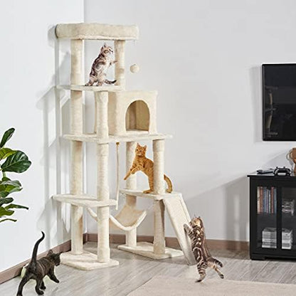 Yaheetech 54in Cat Tree Tower for Large Cats - Image 2