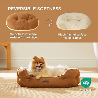 Bedsure Small Dog Bed Washable, Round Cat Beds - Image 2