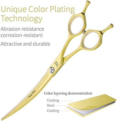 Curved Dog Grooming Scissors - Image 2