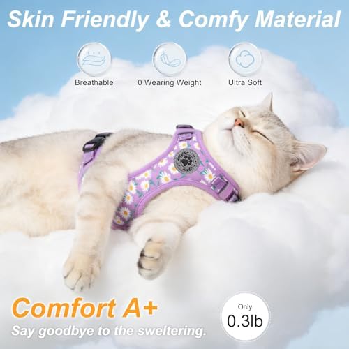 BEAUTYZOO Cat Harness and Leash Set, Escape Proof and Adjustable - Image 3