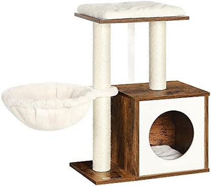 Feandrea Small Cat Tree for Kittens, Cat Condo by FeandreabySONGMICSHOME