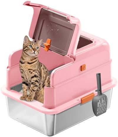 Stainless Steel Cat Litter Box by FZZOR