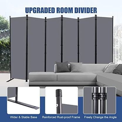 6 Panel Wide Room Divider Wall Screen - Image 2