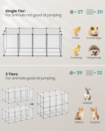 SONGMICS Pet Playpen, Small Animal Playpen - Image 3