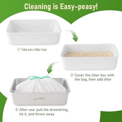 ZOMISIA Cat Litter Box Liners Large - Image 7