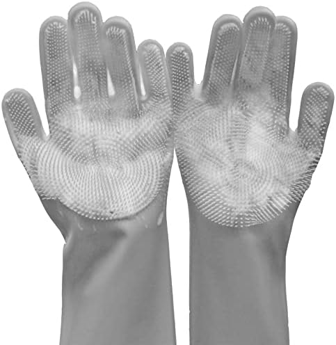 Silicone Pet Grooming Gloves Dog Washing Gloves by Yintoper