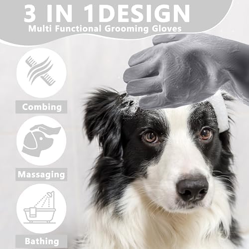Pet Grooming Gloves—Dog Washing Gloves - Image 3