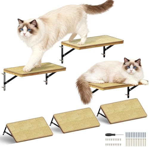 3Pcs 16.5"×10" Large Cat Wall Shelves by SnuyGo