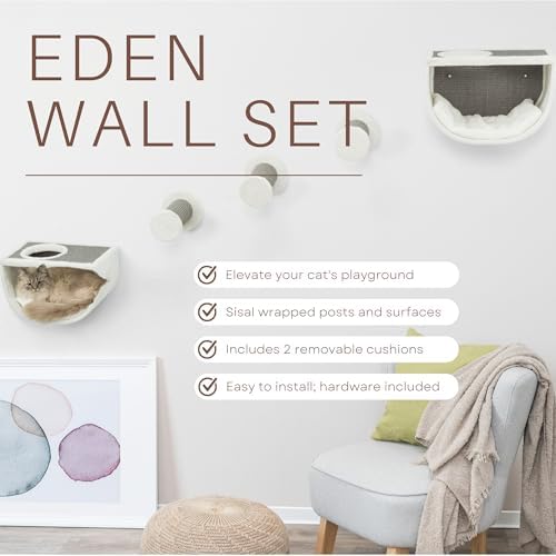 Trixie Eden Wall Mounted Cat Lounge – Space-Saving Cat Wall Shelves - Image 3