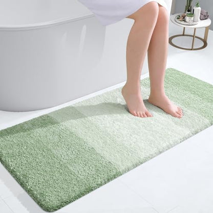 OLANLY Bathroom Runner Rug 47x20, Extra Soft Absorbent Microfiber Bath Rugs by OLANLY