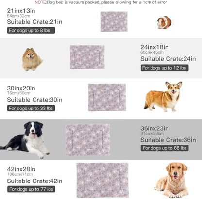 BVAGSS Reversible Dog Crate Pad, Memory Foam Pet Bed Mat, Soft Warm Machine - Image 5