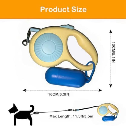 Double Dog Leash for Walking 2 Small Dogs, Dual Retractable 9.8ft Extendable - Image 3