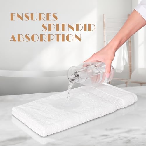 Wealuxe White Hand Towels 16x27 Inch - Image 5