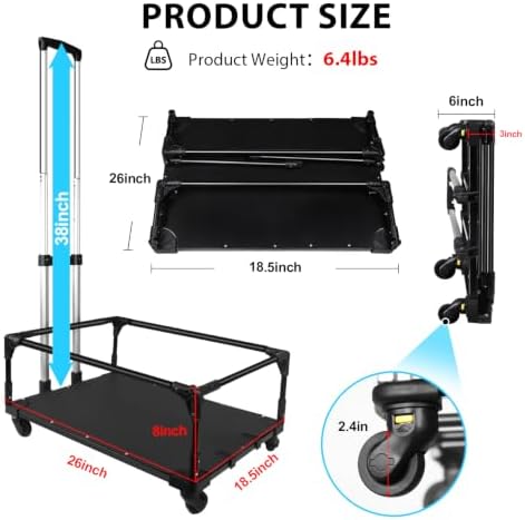 Petskd Foldable Wheel Base Cart Compatible - Image 2