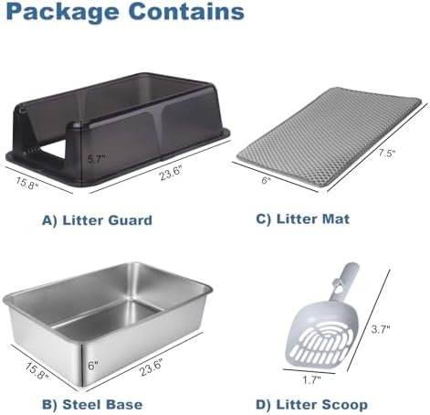 Stainless Steel Cat Litter Box - Image 2