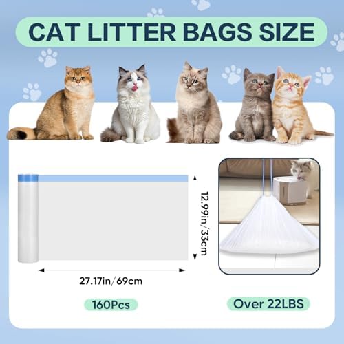 160 Ct Cat Litter Box Liners Compatible - Image 2