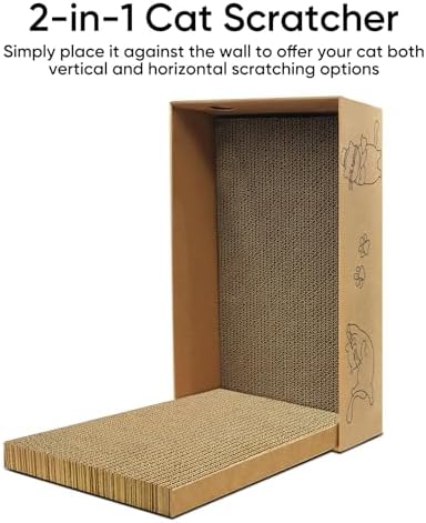Cat Scratcher, 5 Packs in 1 Cardboard Box Cat Scratching Pad - Image 5
