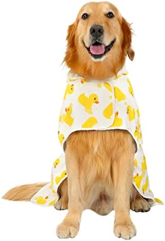 HDE Hooded Dog Bathrobe Quick Dry Towel Wrap - Image 4