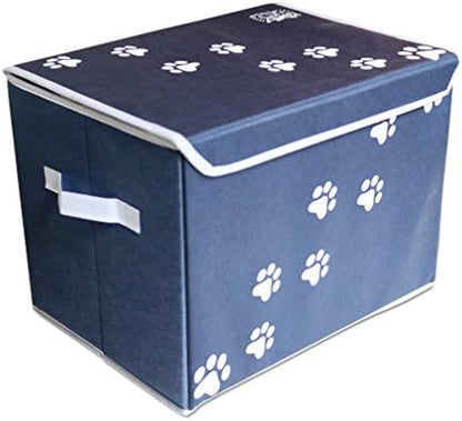 Feline Ruff Large Dog Toys Storage Box 16" x 12" Pet Toy Storage Basket by Feline+Ruff