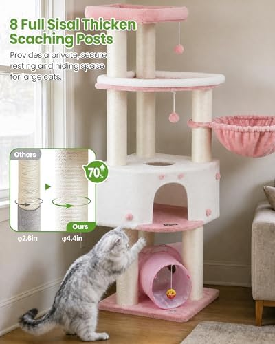 Heavy Duty Large Cat Tree Tower, Extra Wide Cat Scratching Posts - Image 5