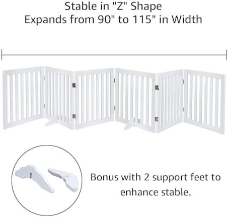 unipaws 120" Extra Wide Pet Gate and Pet Playpen Combination - Image 4