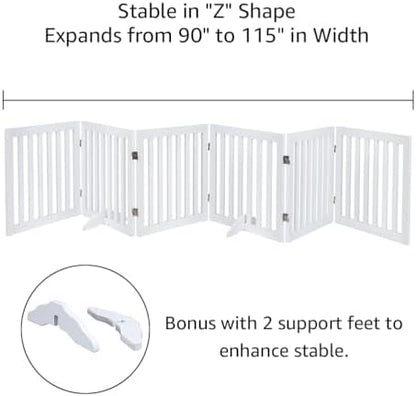 unipaws 120" Extra Wide Pet Gate and Pet Playpen Combination - Image 4