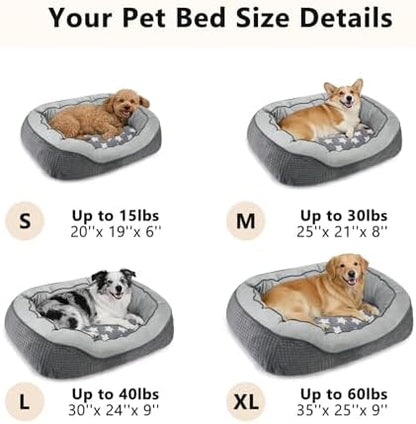 Dog Beds for Medium Small Dogs, Washable Pet Bed - Image 6