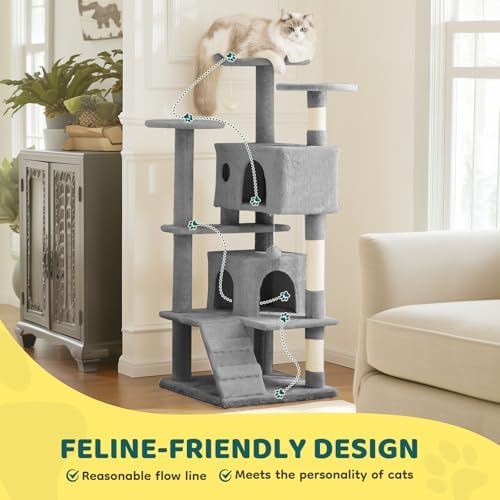 DUMOS 54 Inch Cat Tree Tower - Image 2