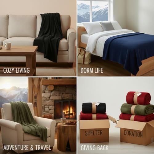 Bulk Fleece Fall Throw Blankets 50x60 - Image 2