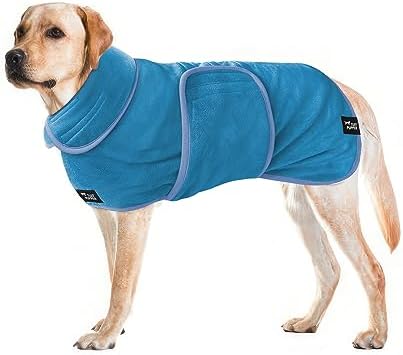 Tuff Pupper Fast Drying Dog Bath Robe | 800 GSM Plush Dog Towel by TuffPupper