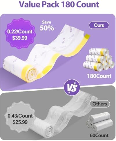 180 Count Automatic Cat Litter Bags - Image 3