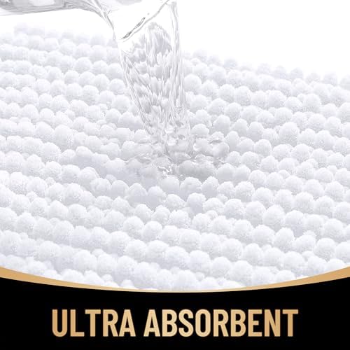 OLANLY Thick Chenille Small Bathroom Rugs 24x16, Absorbent Bath Mat - Image 3