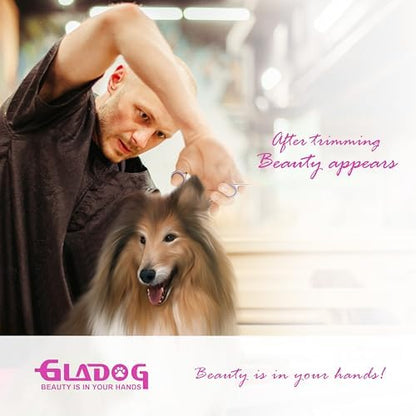 GLADOG Professional 5 in 1 Dog & Cat Grooming Scissors Set - Image 6