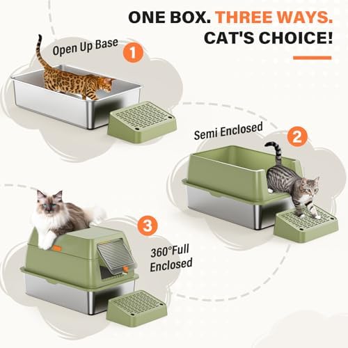 XL Stainless Steel Litter Box - Image 5