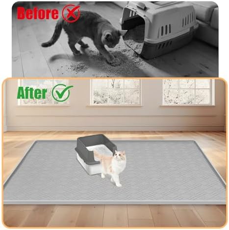 Silicone Cat Litter Mat 42" x 29" Cat Mat - Image 4