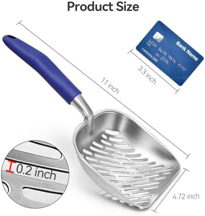 Cat Litter Scoop, Kitty Metal Scooper - Image 2