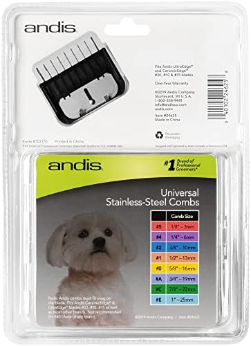 Andis - set of combs lifted stainless steel parts 8 - Image 2