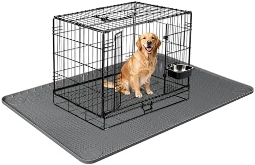 Silicone Dog Bed Mat 50"x 35" Crate Mat by Bartuke