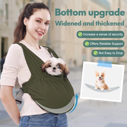 Supet Dog Sling Carrier for Small Pet, Adjustable Hands Free Front Backpack - Image 6