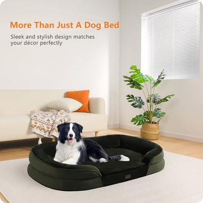 Dwanton Orthopedic Waterproof Large Dog Bed Sofa, Gel Memory Foam - Image 2