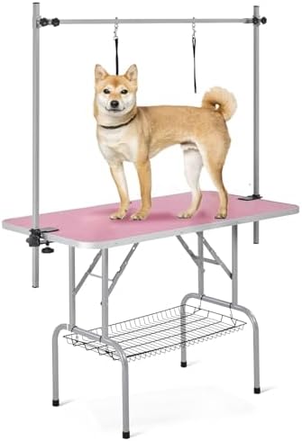 Professional Dog Pet Grooming Table Adjustable Heavy Duty Portable w/Arm & by Anwick