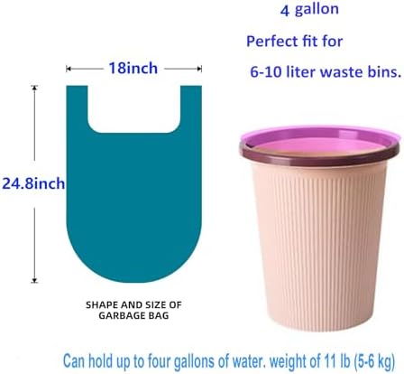 200pcs Small Trash Bags 17.82 x 24.8inch - Image 2