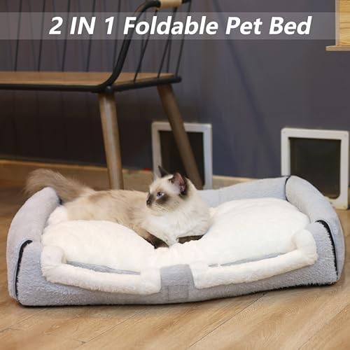 Cat Bed for Indoor Cats，Foldable cat cave，Anti-Slip & Water-Resistant - Image 3