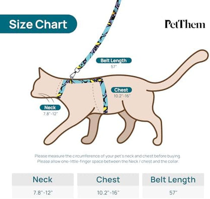 PetThem Adjustable Cat Harness and Leash Set Escape Proof - Image 6