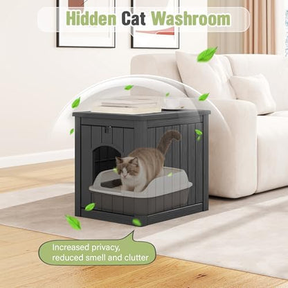 Cat Litter Box Enclosure, Feral Outdoor Cat Enclosure Weatherproof - Image 4