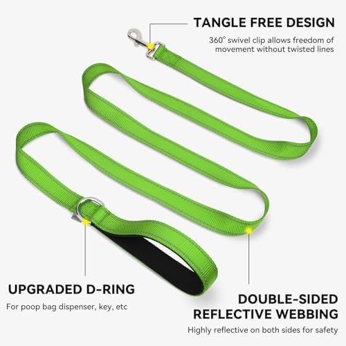 Joytale Reflective Dog Leash for Medium & Large Dogs, 4 FT x 1" - Image 5