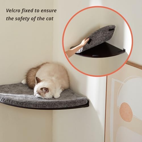 LIORCE Wall Mounted Corner Cat Bed - Image 3