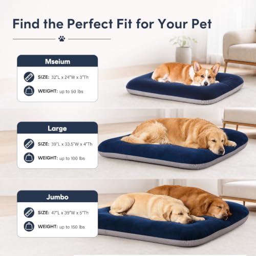 Magic Dog Super Soft Large Dog Bed, 39 Inches Orthopedic Foam Pet Beds - Image 2